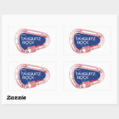 Sticker Rectangulaire Tahquitz Rock California Escalade Carabiner (Feuille)