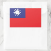 Sticker Rectangulaire Taïwan (Sac)