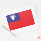 Sticker Rectangulaire Taïwan (Enveloppe)
