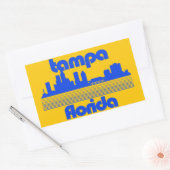 Sticker Rectangulaire Tampa Floride (Enveloppe)