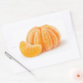 Sticker Rectangulaire Tangérine pelée (Enveloppe)