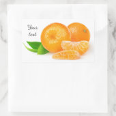 Sticker Rectangulaire Tangerines (Sac)