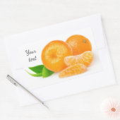 Sticker Rectangulaire Tangerines (Enveloppe)