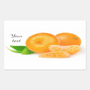 Sticker Rectangulaire Tangerines