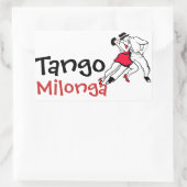 Sticker Rectangulaire Tango Milonga (Sac)