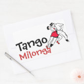 Sticker Rectangulaire Tango Milonga (Enveloppe)