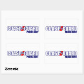 Sticker Rectangulaire Tante de la Garde côtière (Feuille)