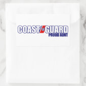 Sticker Rectangulaire Tante de la Garde côtière (Sac)