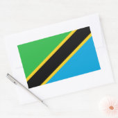 Sticker Rectangulaire Tanzanie (Enveloppe)