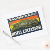 Sticker Rectangulaire Taorimina Sicily Hotel Excelsior (Enveloppe)