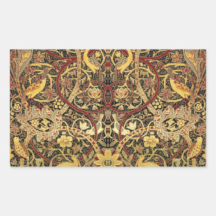 Sticker Rectangulaire Tapisserie fausse de Bullerswood de William Morris