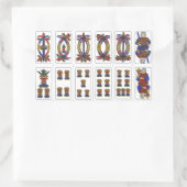 Sticker Rectangulaire tarot de marseille (Sac)