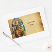Sticker Rectangulaire TAROTS DE RENAISSANCE ANTIQUE 14 TEMPERANCE Parche (Enveloppe)