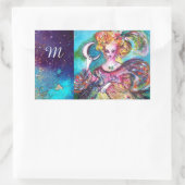 Sticker Rectangulaire TAROTS DES OMBRES PERDUES /LE MONogramme DE LA LUN (Sac)