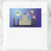 Sticker Rectangulaire Tasch Mahal Inde (Sac)
