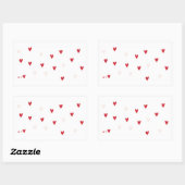 Sticker Rectangulaire Tasse minimaliste «  Je t’❤️  » (Feuille)