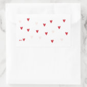 Sticker Rectangulaire Tasse minimaliste «  Je t’❤️  » (Sac)