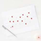 Sticker Rectangulaire Tasse minimaliste «  Je t’❤️  » (Enveloppe)