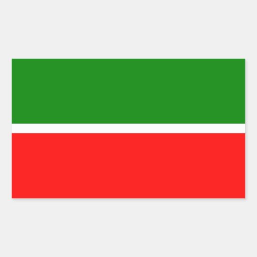 Sticker Rectangulaire Tatarstan (Devant)