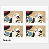 Sticker Rectangulaire tatouage cool oriental japonais Haikuro (Feuille)