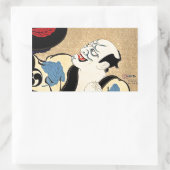 Sticker Rectangulaire tatouage cool oriental japonais Haikuro (Sac)