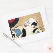 Sticker Rectangulaire tatouage cool oriental japonais Haikuro (Enveloppe)