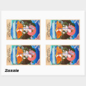 Sticker Rectangulaire tatouage cool tibétain thangka (Feuille)