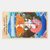 Sticker Rectangulaire tatouage cool tibétain thangka (Devant)