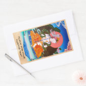 Sticker Rectangulaire tatouage cool tibétain thangka (Enveloppe)