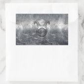 Sticker Rectangulaire Taurus Zodiac Connexion Grunge Style dévêtu (Sac)