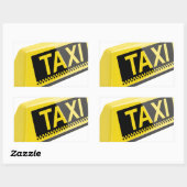 Sticker Rectangulaire Taxi (Feuille)