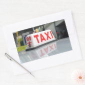 Sticker Rectangulaire Taxi de Hong Kong (Enveloppe)
