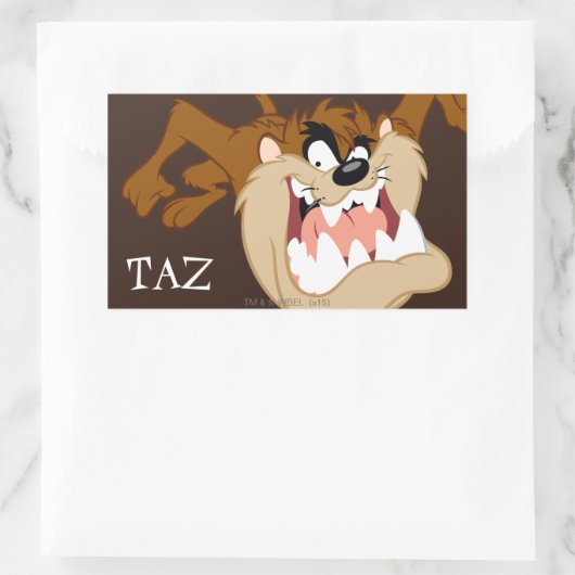 Sticker Rectangulaire TAZ™ Evil Grin (Sac)