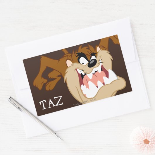 Sticker Rectangulaire TAZ™ Evil Grin (Enveloppe)
