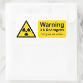 Sticker Rectangulaire Tchernobyl 3.6 Roentgens : Pas grand, pas terrible (Sac)