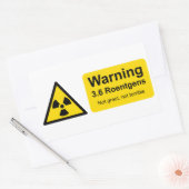Sticker Rectangulaire Tchernobyl 3.6 Roentgens : Pas grand, pas terrible (Enveloppe)