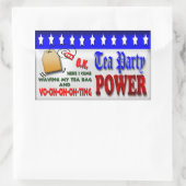 Sticker Rectangulaire Tea Party Power (Sac)