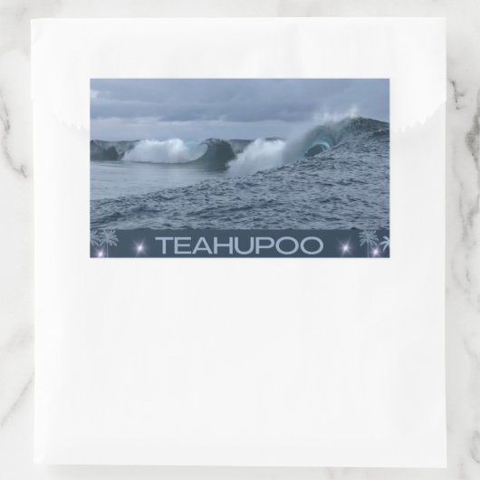 Sticker Rectangulaire Teahupoo (Sac)