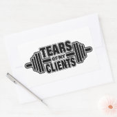 Sticker Rectangulaire Tears of My Clients Personal Trainer Canards Cadea (Enveloppe)