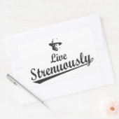 Sticker Rectangulaire Teddy Roosevelt Vit Fortement (Enveloppe)