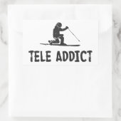 Sticker Rectangulaire Tele Addict (Sac)