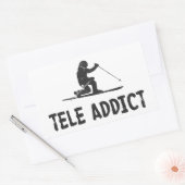 Sticker Rectangulaire Tele Addict (Enveloppe)