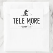 Sticker Rectangulaire Tele Plus De Souci Moins (Sac)