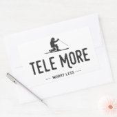 Sticker Rectangulaire Tele Plus De Souci Moins (Enveloppe)
