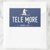 Sticker Rectangulaire Tele Plus De Souci Moins (Sac)