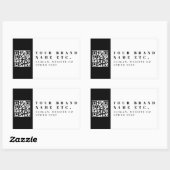 Sticker Rectangulaire Téléchargez simplement votre propre code QR | Mode (Feuille)