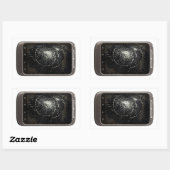 Sticker Rectangulaire Téléphone mobile cassé (Feuille)