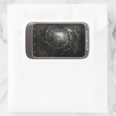 Sticker Rectangulaire Téléphone mobile cassé (Sac)