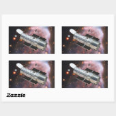 Sticker Rectangulaire Télescope spatial Hubble (Feuille)