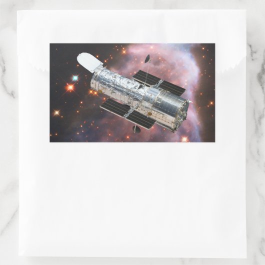 Sticker Rectangulaire Télescope spatial Hubble (Sac)